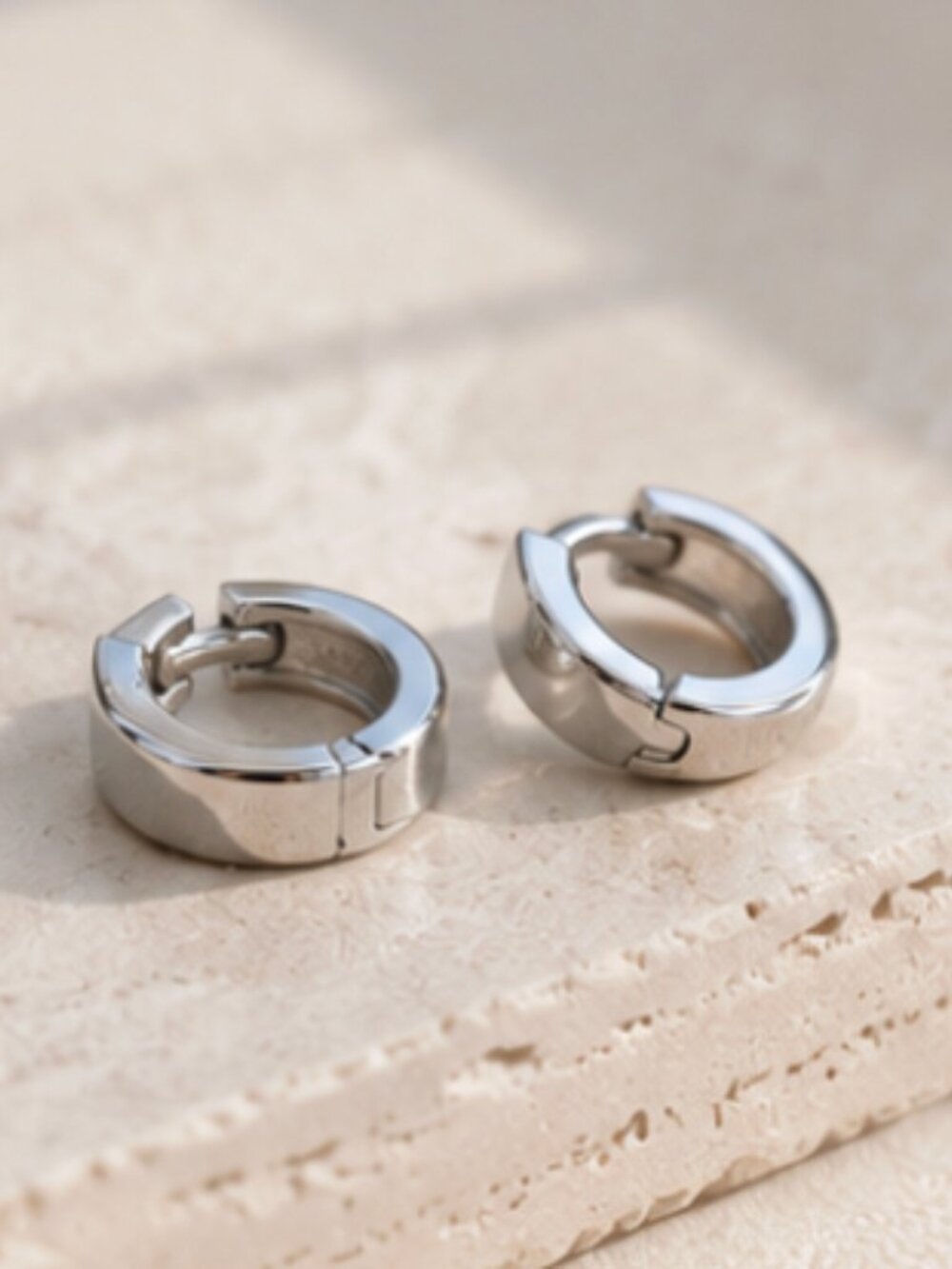 925 Sterling Silver Huggie Hoop Earrings